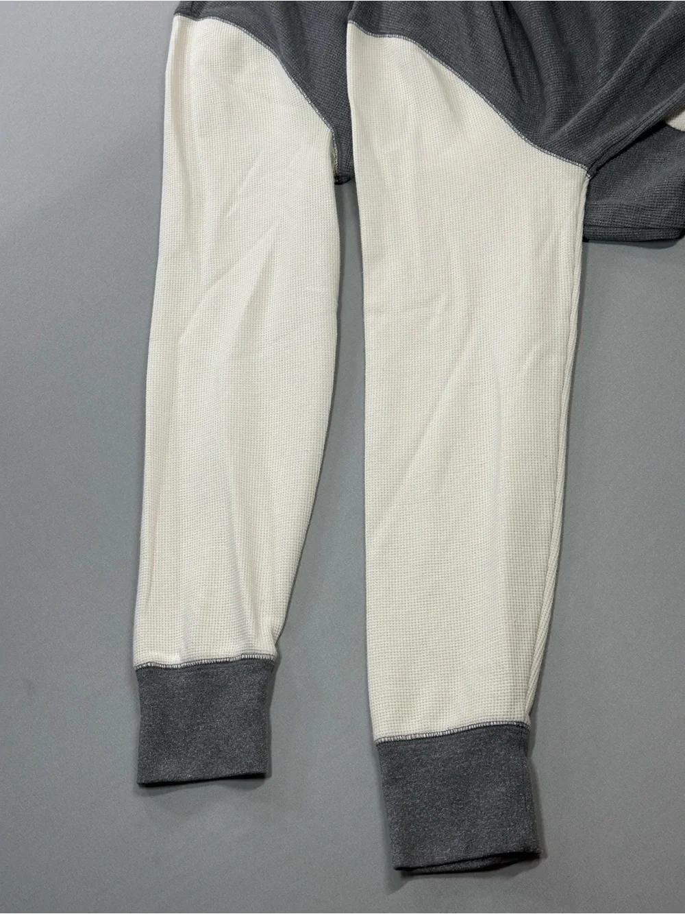 Banana Republic Waffle Knit Colorblock Hoodie Sweatshirt - Mens Large